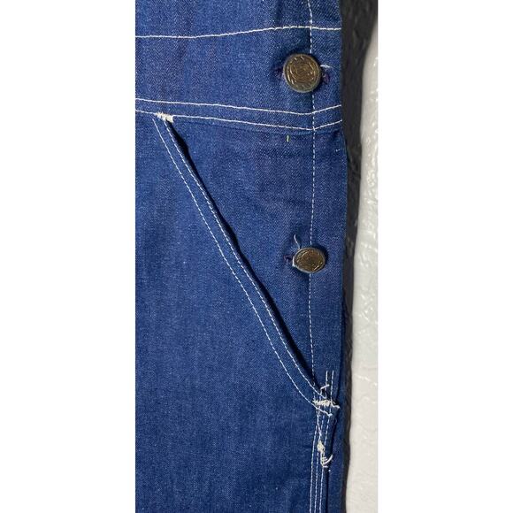 Rare Vintage NWT Dillo Women's Carpenter Blue Denim Jean Bib Overalls 90s Y2K 24 - Picture 5 of 16
